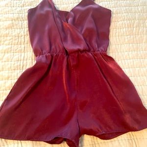 Kendall & Kylie Romper Burgundy M